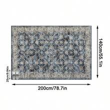 1pc Moroccan Vintage Floral - Classic Bohemian Area Rug, European & American - Rectangular Soft Faux Wool Washable Carpet, Suitable For Living Room, Bedroom, Entryway, Bathroom, Hallway, Patio, Kitchen, Indoor Outdoor, All Season Large Size Mat, Home Decor - Multicolor - View 14
