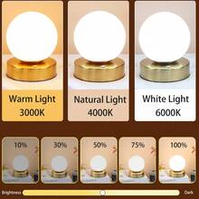 1 Stück kabellose LED Tischlampe, Metall Schreibtischlampe mit Fernbedienung, aufladbare Touch Nachtbeleuchtung mit 3 Farbtemperaturen und stufenloser Dimmfunktion, geeignet für Outdoor/Esszimmer/Schlafzimmer/Zuhause/Büroarbeit/Nachtfütterung