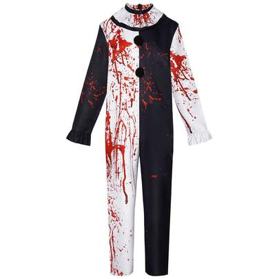 Halloween Cosplay Costume, Soul Wrenching Clown, Bloodstain, Male And Female Horror Characters, Stage Performance Costume, Cosplay Costume