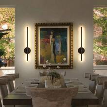 1/2 piezas Lámpara de pared, decoración de pared para fondo de TV, lámparas para dormitorio, lámpara para sala de estar, lámpara para sala de estar, lámpara de pared moderna con control remoto, lámpara de tira larga - Batería recargable de alta capacidad, recargable tipo C de 50 cm, instalación magnética, regulable y ajustable de temperatura de color, perfecta para dormitorio, decoración de pared, estudio, sala de estar, decoración del hogar, regalos festivos y luz de escalera