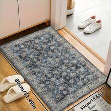 1pc Moroccan Vintage Floral - Classic Bohemian Area Rug, European & American - Rectangular Soft Faux Wool Washable Carpet, Suitable For Living Room, Bedroom, Entryway, Bathroom, Hallway, Patio, Kitchen, Indoor Outdoor, All Season Large Size Mat, Home Decor - Multicolor - View 12