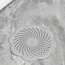 1/3 piezas Filtro de drenaje de piso de baño con diseño floral - Protector de drenaje de ducha anti-obstrucción, colector de cabello y residuos de jabón fácil de limpiar, extiende la vida útil del tubo de drenaje - Protector de drenaje de piso de baño y cocina, material de diseño de moda, accesorio de baño