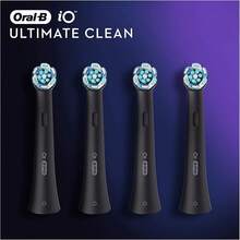 IO Ultimate Clean Toothbrush, Twisted & Angled Bristles Deeper Plaque Removal, Pack Of 4, Suitable Mailbox, Black - màu đen - Xem 8