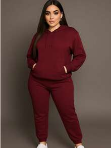 Women Two-Piece Outfits - Red Violet - View 3