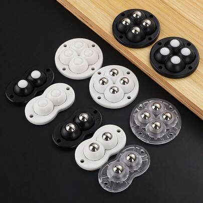 4 st/set universella svänghjul med självhäftande montering och kullager för möbler och apparater, mobila bastillbehör