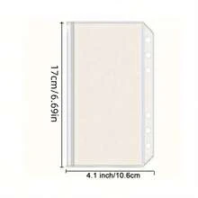 6/12个A7/A6/A5透明塑料现金信封，带弹性封口 - 耐用、可重复使用的现金整理袋，适用于礼品、小型企业、办公室和学校，适合储蓄计划、双周储蓄、10000美元储蓄和储蓄策略。