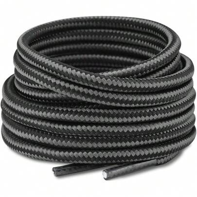 EstiloMythya Round Boot Cordones Resistentes, Cordones De Zapatos Planos, Botas De Trabajo Y Botas De MontañA, Tres TamañOs A Elegir 100Cm, 120Cm, 140CmVersióN Mejorada