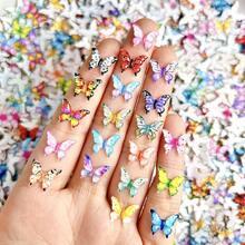 100Pcs Tiny Mix Butterflies Miniature - Fairy Garden Ornament, Micro Landscape DIY Crafts Decoration Gifts - Multicolor - View 13