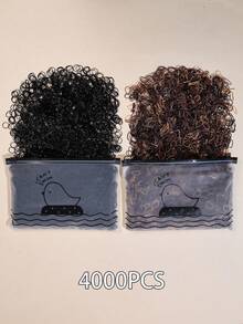 2000/4000 peças de elásticos de cabelo femininos de 0,47 polegadas para laços de cabelo, pequenos mini elásticos, grandes prendedores de rabo de cavalo para tranças, cordas de cabelo, acessórios de cabelo para uso diário, elásticos de cabelo