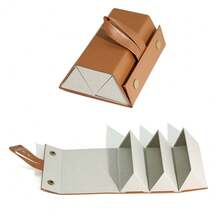 Multi-Compartment Eyeglasses Storage Box, Ultra-Light Large Capacity Portable Shockproof Hanging Folding Multilayer Sunglasses Case