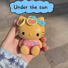 Sanrio 1 szt. brelok SANRIO do Hello Kitty – wisząca ozdoba z filtrem UV, zmieniająca kolor, ABS i poliester, uroczy motyw kreskówkowy, idealny na kluczyki samochodowe, plecaki, dla przyjaciół i rodziny (urodziny, ukończenie szkoły), akcesoria do Hello Kitty, brelok, zabawny dodatek, wysokiej jakości rzemiosło, pomysły na świąteczne prezenty, smycze do toreb z uchwytem na identyfikator, akcesoria samochodowe, zawieszki do toreb