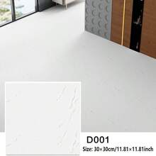 Waterproof Vinyl 10/20pcs Self-Adhesive SXP Marble Floor Tiles - 11.81"X11.81" Easy Peel & Stick Installation For Living Room, Bedroom, Balcony, Office Decor, Bathroom Floor Tiles