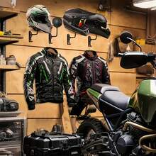 180 Degree Rotating Metal Motorcycle/Bicycle Helmet Wall Mount Holder, Helmet Display Rack