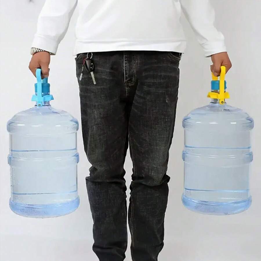 1 peça multifuncional avançado ergonômico para garrafa de água de 5 galões, compatível com tampas de garrafa de 5 galões, elevação com alça