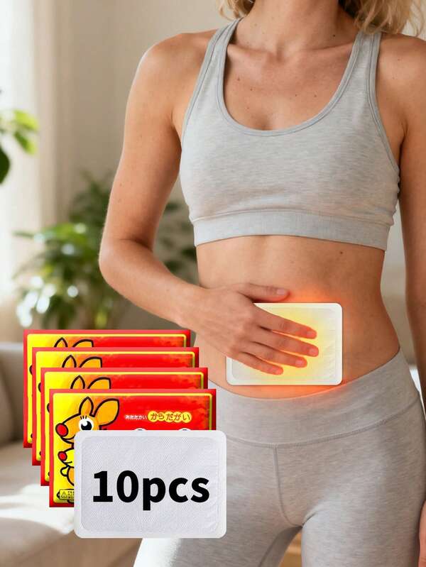 10pcs Heating Pads, Period Pain Relief Warmer Patches, Women Cramp Relief, Constant 55°C Temperature For 8hrs, Individually Wrapped, Easy To Use, Self-Heating Pad, Suitable For All Seasons And Scenarios Like Home, Outdoor, Office, School, Suitable For Adults, Won't Damage Clothes