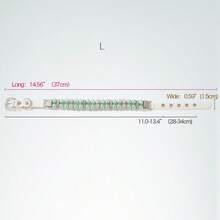 綠色人造珍珠寵物項圈合適適用於貓和小狗 - 綠色 - 查看 15