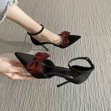 Modische abnehmbare Satinschleife Schuhclips, Schuhzubehör geeignet für verschiedene Schuhstile, Basic