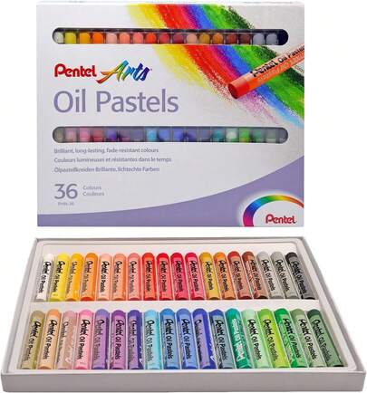 deéxico Colores Pastel Aceite Caja con 36 Piezas- PHN-36
