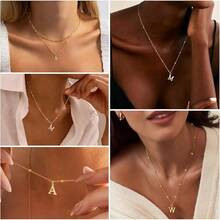 Personalized Initial Necklace For Women, Dainty A-Z Pendant Charm - I - View 3