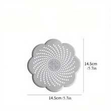 1/3 piezas Filtro de drenaje de piso de baño con diseño floral - Protector de drenaje de ducha anti-obstrucción, colector de cabello y residuos de jabón fácil de limpiar, extiende la vida útil del tubo de drenaje - Protector de drenaje de piso de baño y cocina, material de diseño de moda, accesorio de baño