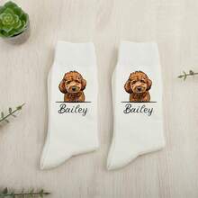 Custom Photo Socks, Face Socks Personalized Pet Socks, Custom Dog Socks, Mothers Day Gifts, Cat/Dog Dad Gifts, Dog Face Socks, Pet Lovers Gift Personalised Socks, Custom Face Sock, Any Photo Socks, Pet Face Socks, Funny Pet Gift, Dog Face Socks, Gift For Dog Dad, Cat Socks, Gift For Dog Mum, Custom Dog Socks, Dog Dad Gifts, Gifts From The Dog, Father's Day Gifts - Multicolor - View 4