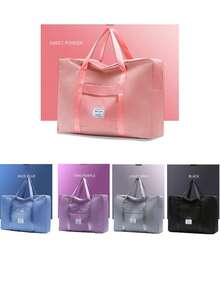 64L Ultra Large-Capacity Foldable Lightweight Travel Storage Bag, Portable Waterproof Packing Luggage Bag, Travel Fitness Handbag, Quilt Clothes Storage Bag, Perfect For Travel And Dorms, Bedroom Accessories School Supplies Back To School Dorm Essentials Travel Bag For Business For Vacation Holiday Large Capacity Multifunction Travel Duffel Bag Unisex Weekender Bags