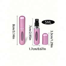 1PC 5ml Refillable Perfume Bottle, Portable Mini Spray Bottle For Travel And Outing, Living Room Home Bedroom Bathroom House Decor, Travel Stuff, Wedding, Party, Birthday, Gifts For Men Mom Dad Friends, New Years, Accessories, Funny Gift Home Bathroom Decor Fall Decor Back To School - 彩色 - 查看 5