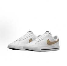 Nike 女式滑板鞋 - 白黃色 - 查看 1