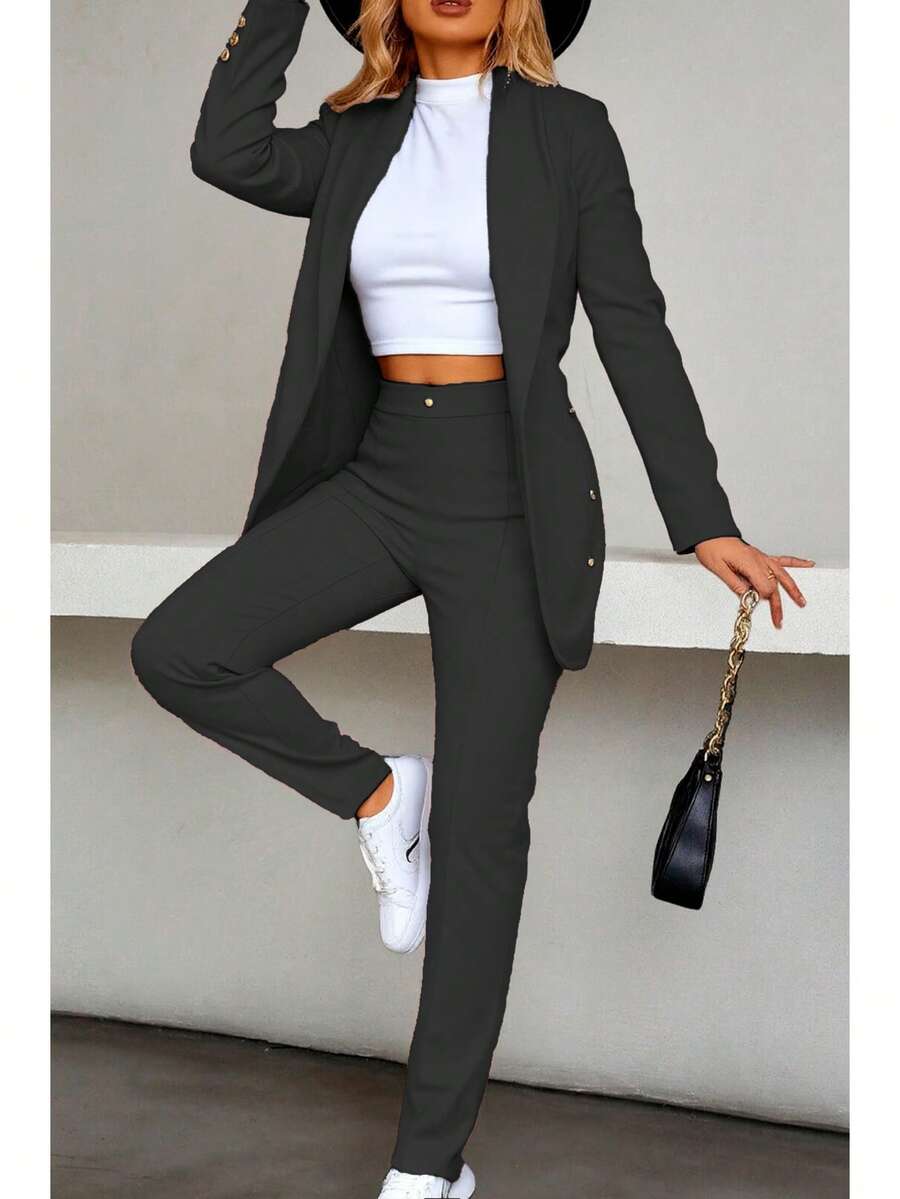 Women Suit Sets - Black - View 1