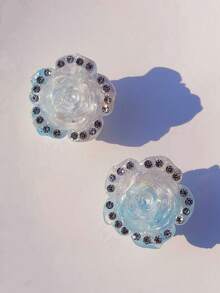 1/2/6 peças Acessórios Fofos para Sapatos Azuis (Strass Rosa, Estrela Tie Dye, Corrente) - Decorações DIY Removíveis e Fáceis de Instalar para Personalizar Sapatos de Lona, Tênis, Sapatos de Plataforma, Qualquer Sapato com Cadarço - Presentes Perfeitos para Feriados, Festas e Ocasiões Especiais