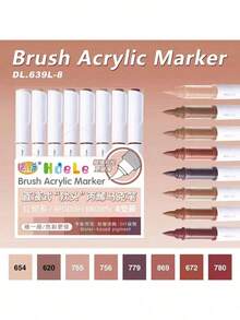 Marcadores de pintura acrílica recién actualizados, primer lanzamiento en línea. Tinta talla grande espesa, flujo talla grande suave, selección de colores talla grande completa. Adecuado para manualidades y suministros artísticos, se puede usar en plástico, vidrio, metal, bambú, lienzo, piedras, cerámica y textiles para manualidades, también adecuado para pintura artística profesional. Un regalo ideal para amigos y familiares.