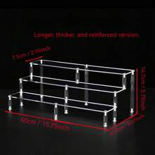 1-Pc Luxurious Transparent Acrylic Multi-Layer Perfume Display Stand | Room Beauty Storage Display Stand Home Decor Back To School Room Decor School Supplies