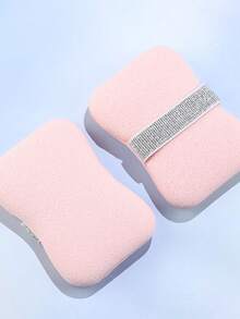 4/1PC 沐浴起泡海绵家用沐浴球清洁工具女士沐浴皂袋沐浴海绵擦灰色蜂窝防滑弹性皂架带丝瓜络沐浴海绵 - 彩色 - 查看 8