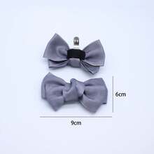 Modische abnehmbare Satinschleife Schuhclips, Schuhzubehör geeignet für verschiedene Schuhstile, Basic