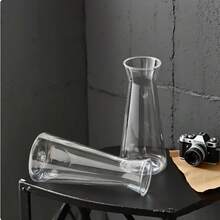 2/5/8/1/10 pièces Petits vases en plastique transparent, vases décoratifs mini modernes et mignons, convenant pour mariage, mariée, cadeau, anniversaire, décoration de table de restaurant, Noël, Halloween, Saint-Valentin