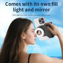 Suitable For Magsafe Bluetooth Compatible Shutter Phone Grip Camera Grip Selfie Stabilizer Selfie Grip 800mAh