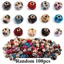 20/30/50/100pcs 15-Color Faux Rabbit Fur Pom Pom Beads, DIY Phone Charms, Car Accessories, Crafts Decoration Beads
