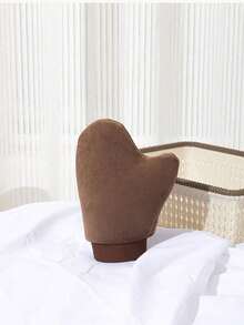 Luxurious Skin-Toned Self-Tanning Gloves, Reusable Double-Sided Moisturizing Gloves With Soft Velvet Lining And Thumb Indicator, Washable For Body Spa Care, Ideal For Applying Self-Tanning Lotions, Sunscreen, Daily Skincare, Beach Vacation And Holidays