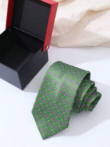 1pc Men's Necktie, Jacquard Tie, Fashion Versatile, Suitable For Party, Vacation, Work, Wedding And All Seasons - A - View 23