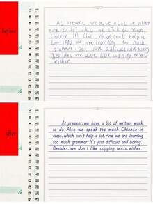 专业书法套装 - 凹面书法英文练习本，完美呈现优雅字体 - 彩色 - 查看 8