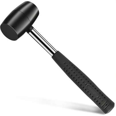 Martillo De Goma, Martillo Mazo Goma, Mazo De Goma Doble Cara Suelos, Estacas De Tienda, Carpintería, Camping (16 Onzas)