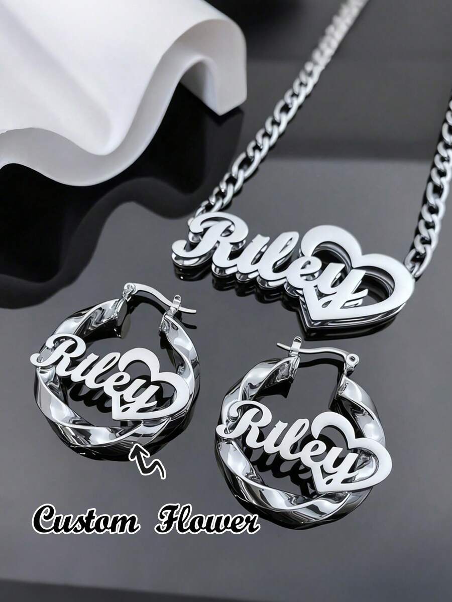 Collana a doppio strato in acciaio inossidabile a forma di cuore, collana choker personalizzata con lettera inglese a forma di cuore, regalo ideale per coppie, amici, famiglia, festa della mamma, moda, autunno, minimalista, casual, vintage, personalizzato, unico, regalo ideale per fidanzata, mamma, famiglia, amici, figlia per anniversario, San Valentino, festa della mamma, compleanno, laurea, uso quotidiano, matrimonio, ballo