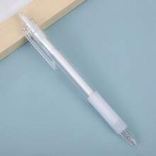 1 pieza Cuchillo de utilidad de arte con estilo de empuje, juego de cuchillos de arte para álbum de pegatinas, herramienta de corte, cuchillo de utilidad, cuchillo de letras, suministros de manualidades y artesanía para estudiantes (Aviso: El cuchillo de pluma no puede reemplazar a un cuchillo, pertenece a los suministros de papelería, no es afilado)