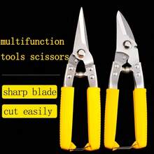 Heavy-Duty Industrial Stainless Steel Shears - Stainless Steel Multi-Purpose Shears, Tin Snips, Heavy-Duty Metal Shears, Stainless Steel Blades, Comfortable Handle Straight-Cut Shears, Polished Surface - Multicolor - View 9