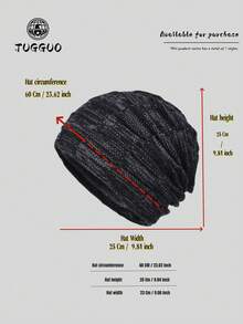 TUGGUO TUGGUO-1 Piece Of Winter Warm Knitted Beanie, Unisex, Thickened For Extra Warmth, Cold-Resistant For Extreme Cold Weather, Versatile, Stylish And Casual, Suitable For Winter Outdoor Skiing And Daily Wear [Black, Dark Red, Brown]