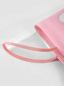 1 件儿童隐形背包式雨衣，原创恐龙设计，轻质 EVA，柔软舒适的面料，大帽檐，适合 2-8 岁幼儿男孩女孩，花卉口袋，拉链和按扣开合，宽松长款雨衣，适合所有季节 - 粉色 - 查看 6