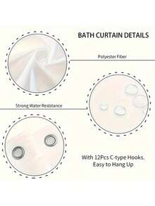 1/4 pièces Ensemble de rideaux de douche d'hiver de Noël, boules de Noël bonhomme de neige, cadeaux. Rideau de douche en polyester bleu mignon, imperméable et lavable pour la décoration de la salle de bain de Noël, avec 12 crochets. Tapis de bain en U et housse de siège de toilette non inclus