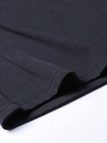 2pcs Men's Thin Long Sleeve T-Shirt And Drawstring Pants Set, Paris Letter Print Pattern, Casual Streetwear, Suitable For Husband/Boyfriend Gift, Commute, Outdoor, Vacation