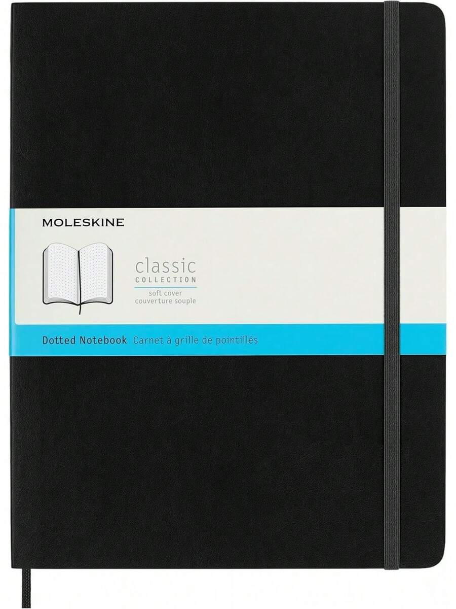 - Cuaderno clásico de tapa blanda, punteado, XL (.5 x 9.75 pulgadas) negro, cuaderno de tapa blanda para escribir, dibujar, diarios - Verde bosque - Ver 1
