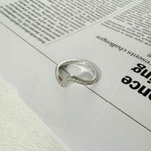 Women's Ring With Zirconia Setting, Modern Style In A Versatile Shape - #17 - View 4